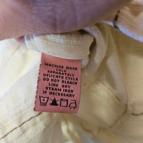 Bandolino White Blazer Jacket Size 8 Women's Button Front Boho Western - Picture 6 of 10